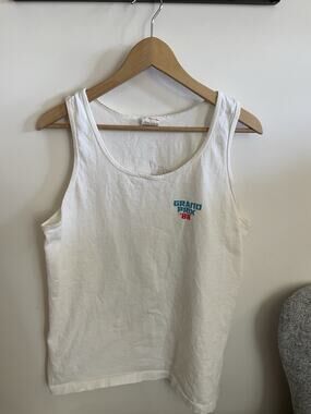 Vintage Grand Prix Long Beach 1988 White Tank Top